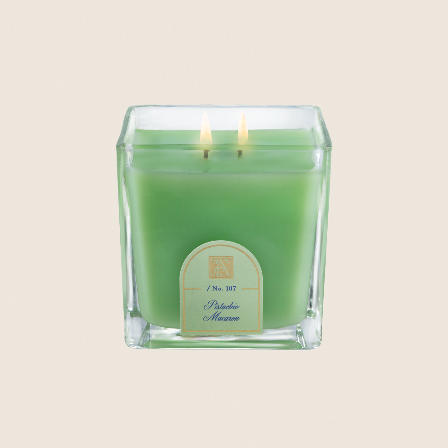 NEW! Pistachio Macaron - Cube Glass Candle