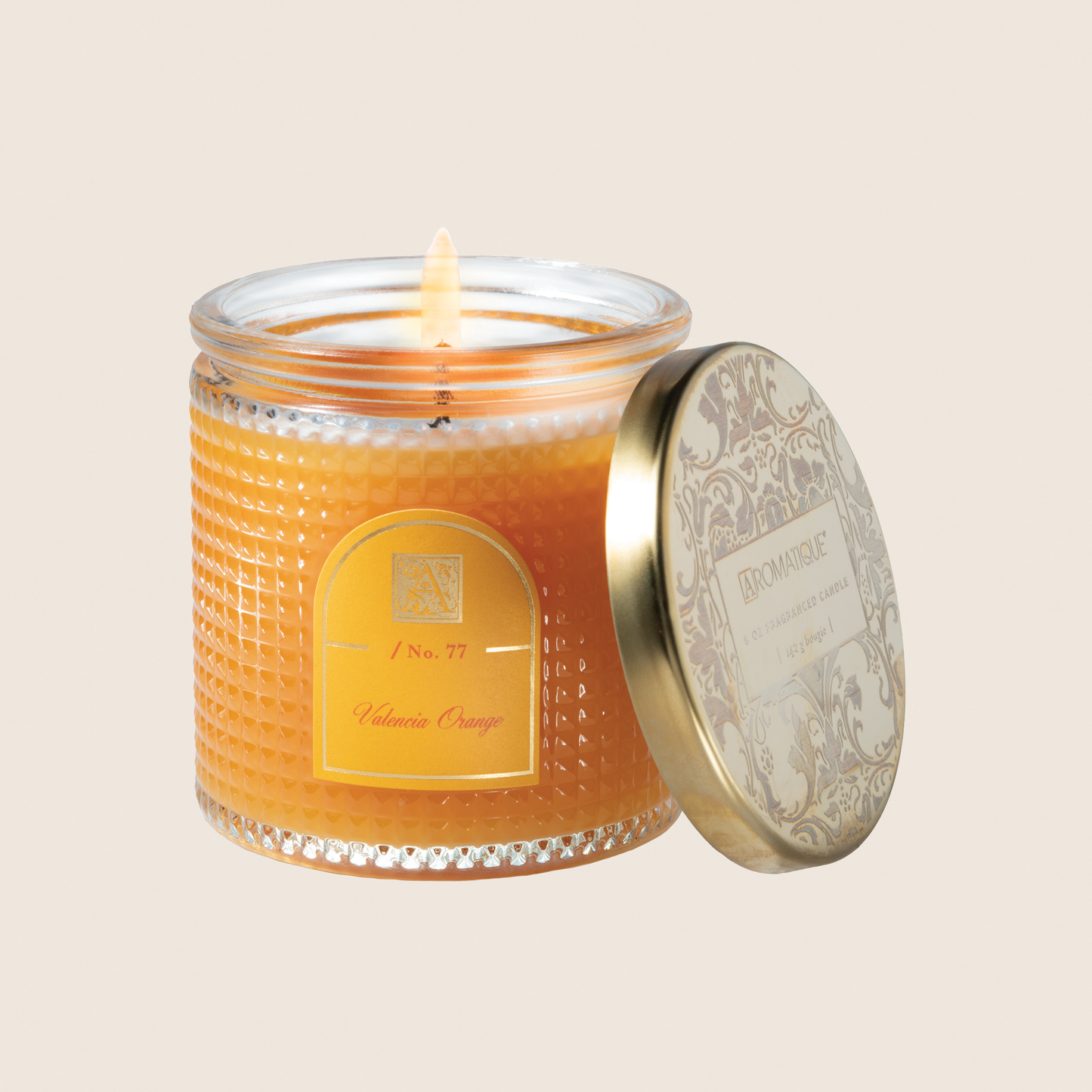 Valencia Orange - Textured Glass Candle