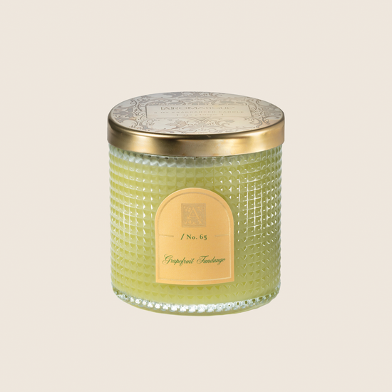 NEW! Grapefruit Fandango - Textured Glass Candle