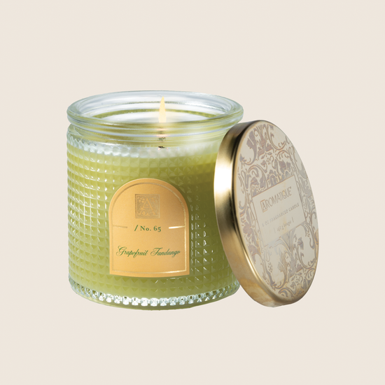 NEW! Grapefruit Fandango - Textured Glass Candle