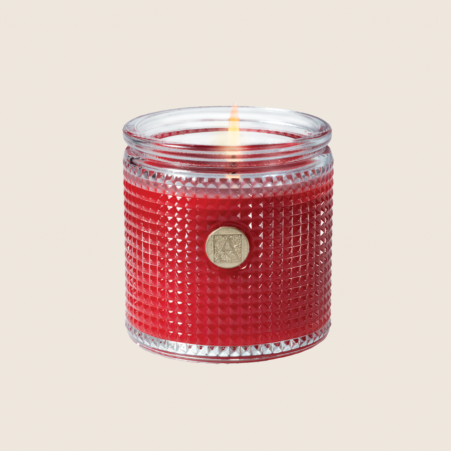 NEW! Sugared Cherry Textured Glass Candle - Elegant Essentials