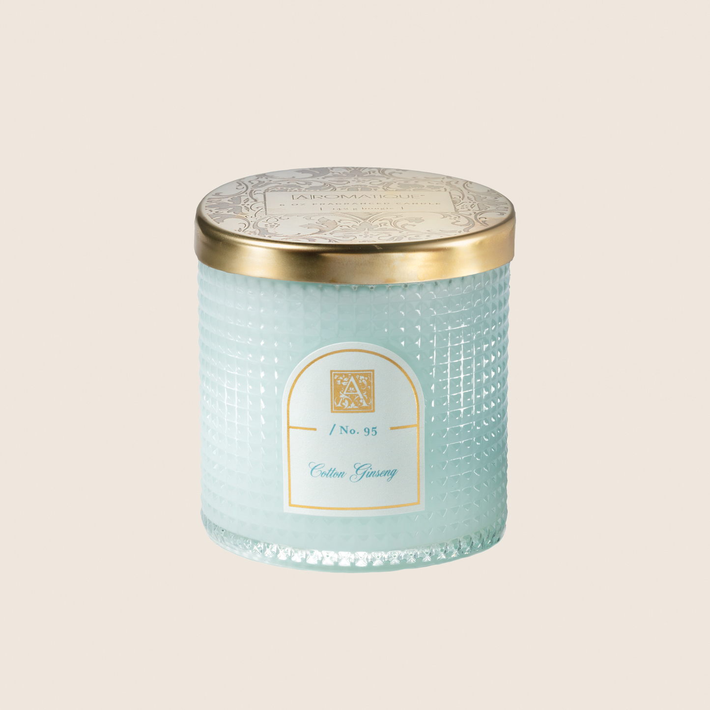 NEW! Cotton Ginseng - Textured Glass Candle