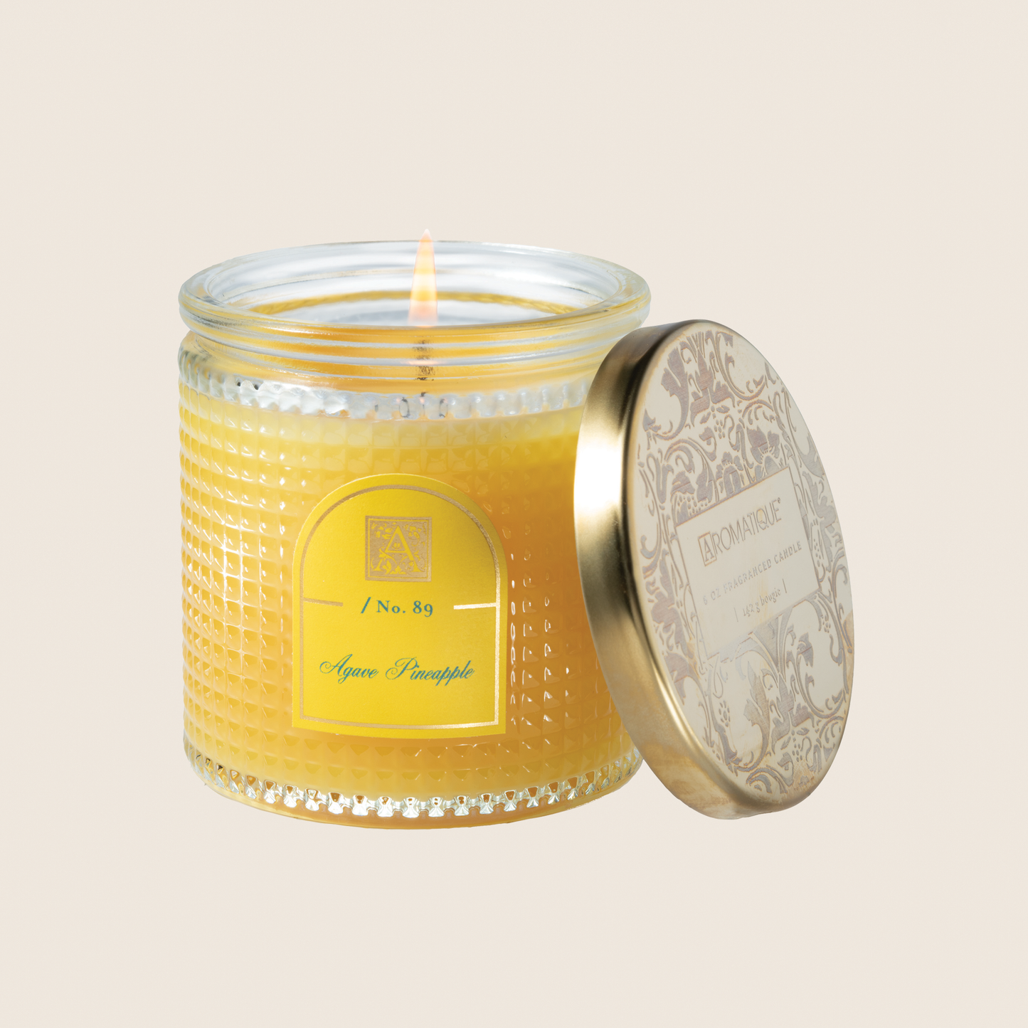 NEW! Agave Pineapple - Textured Glass Candle